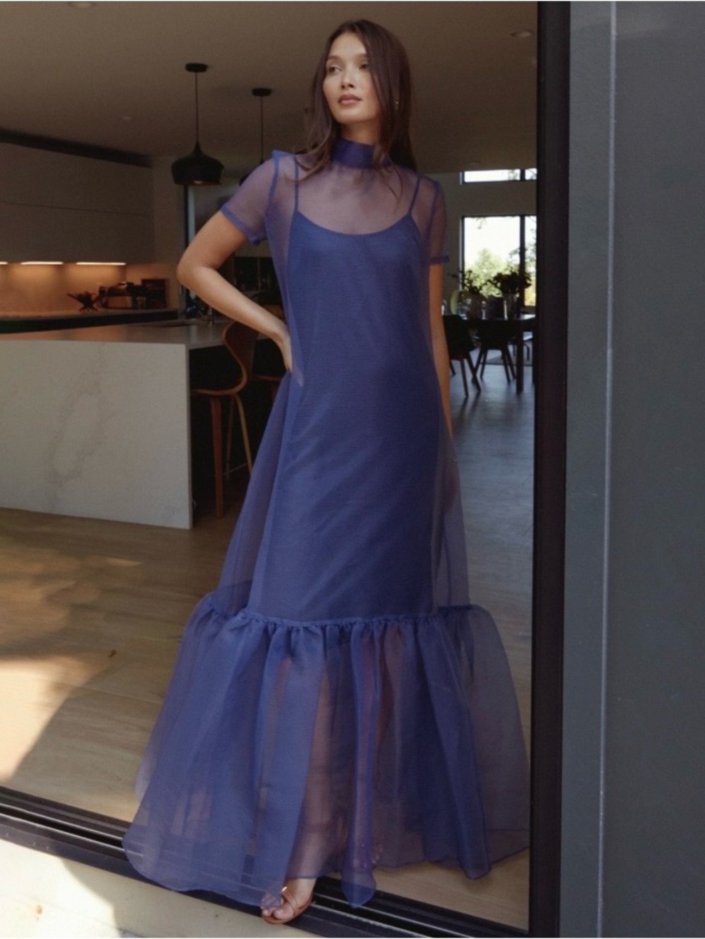 Few Moda Melody Caara Maxi Dress in Royal Blue